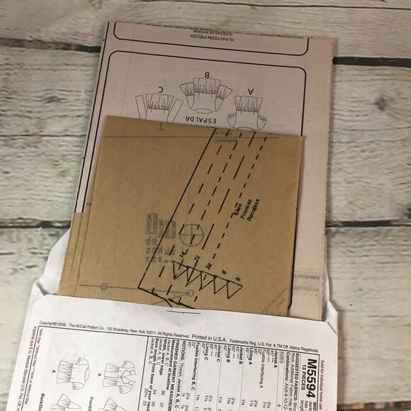 McCall's M5594‎ Misses Lined Blazer Jacket Sewing Pattern Size A5 (6-8-10-12-14) - Picture 10 of 10